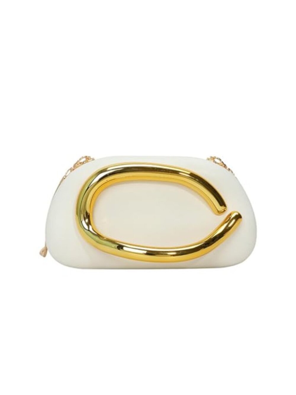 Acrylic Evening Clutch Purse Vintage Handlebars Adjustable Strap